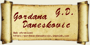 Gordana Danesković vizit kartica